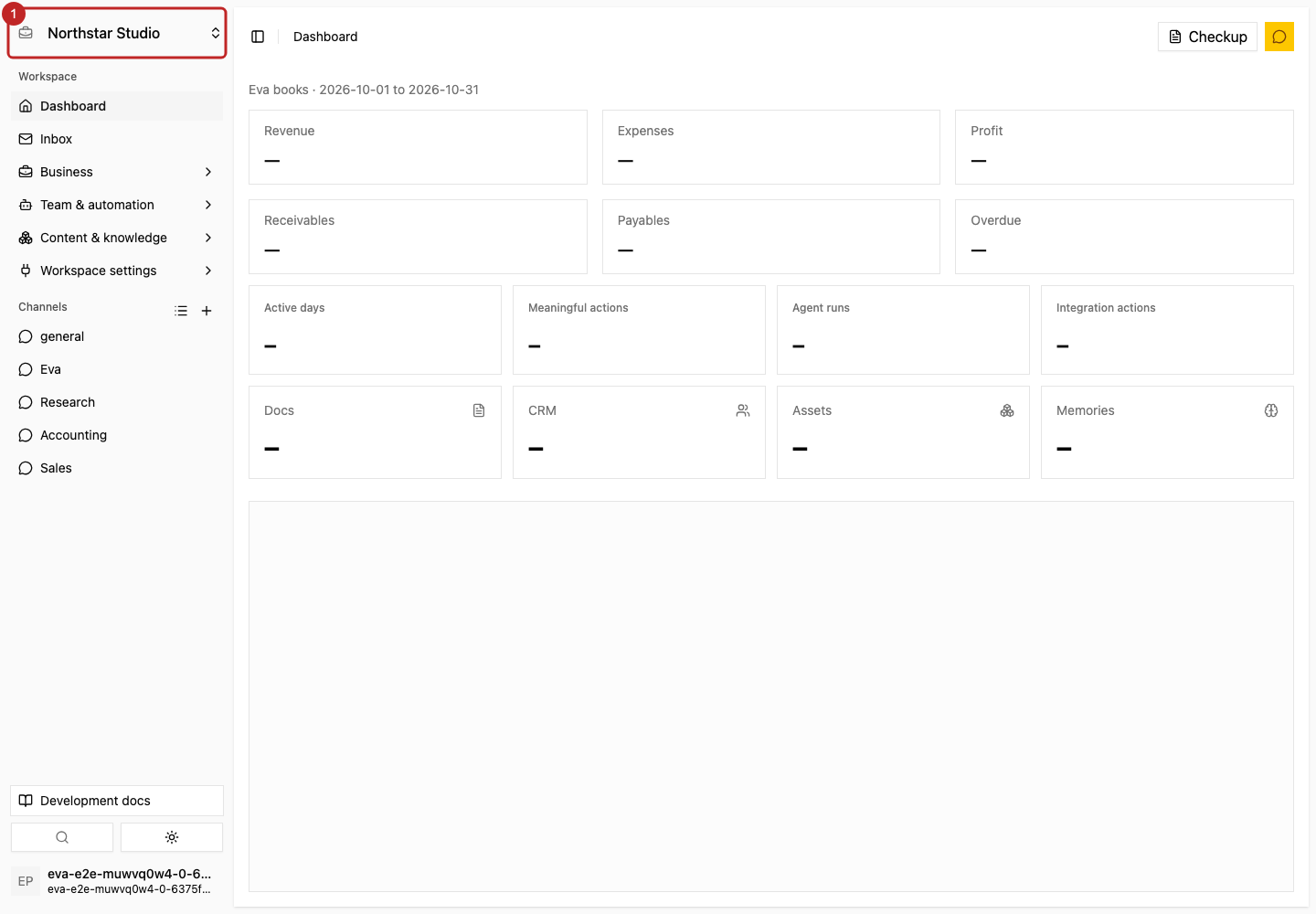 Action: Open the project menu