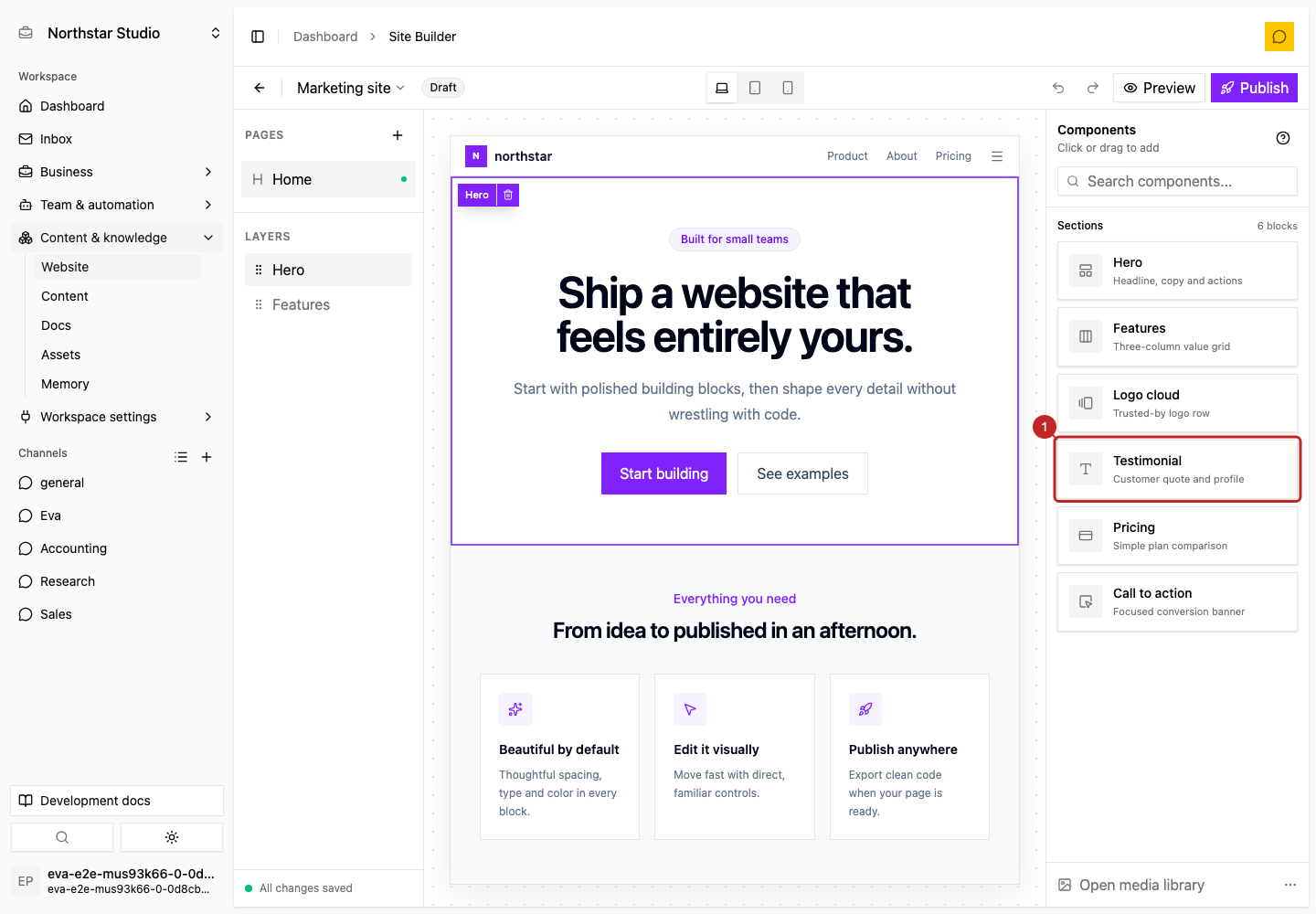 Result: Open Website